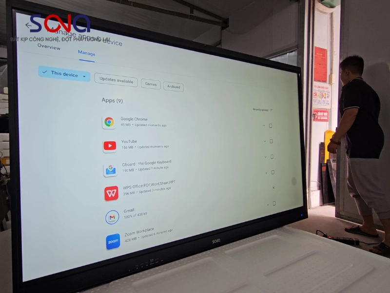 màn hình tương tác 65 inch