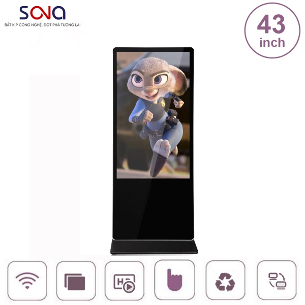 Màn hình quảng cáo chân đứng 43 inch