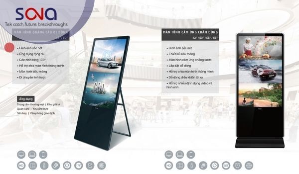 nên chọn mua màn hình quảng cáo dạng chữ A tại Sona.net.vn